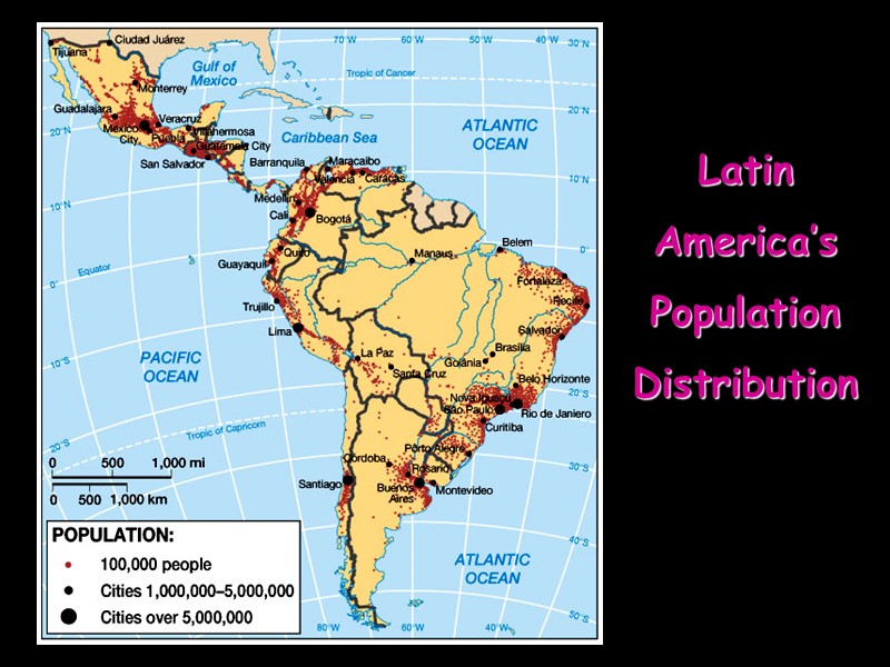 Latin America’s Population Distribution